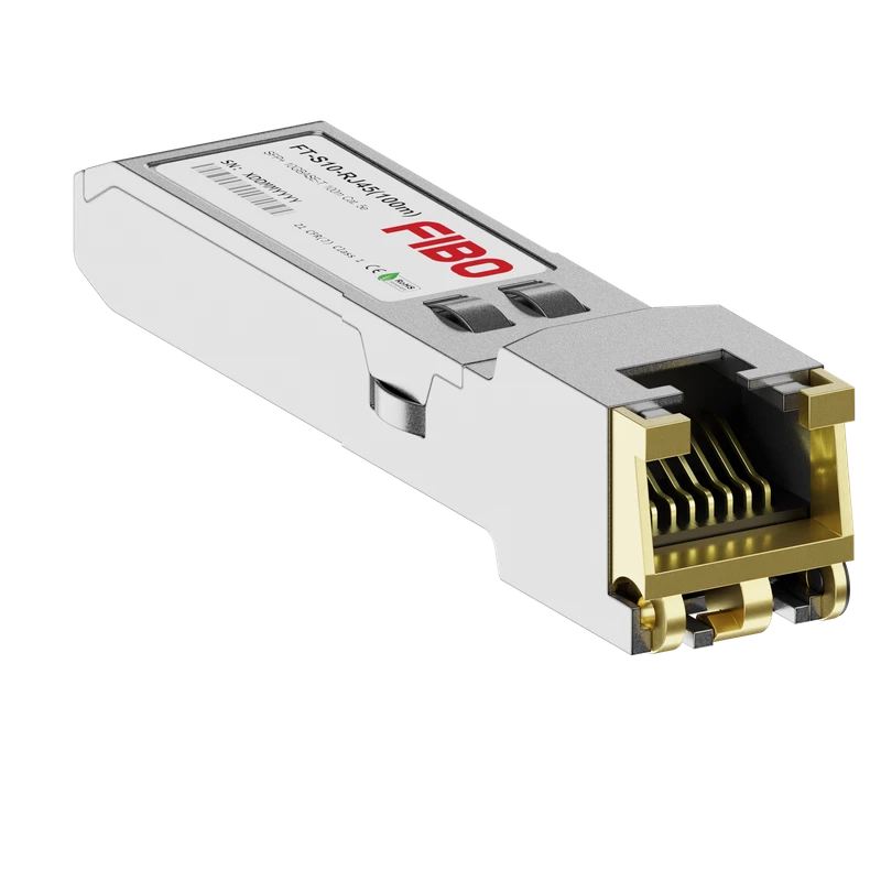 SFP Трансивер FIBO 10GBASE-T SFP RJ-45 модуль cat5E 100м