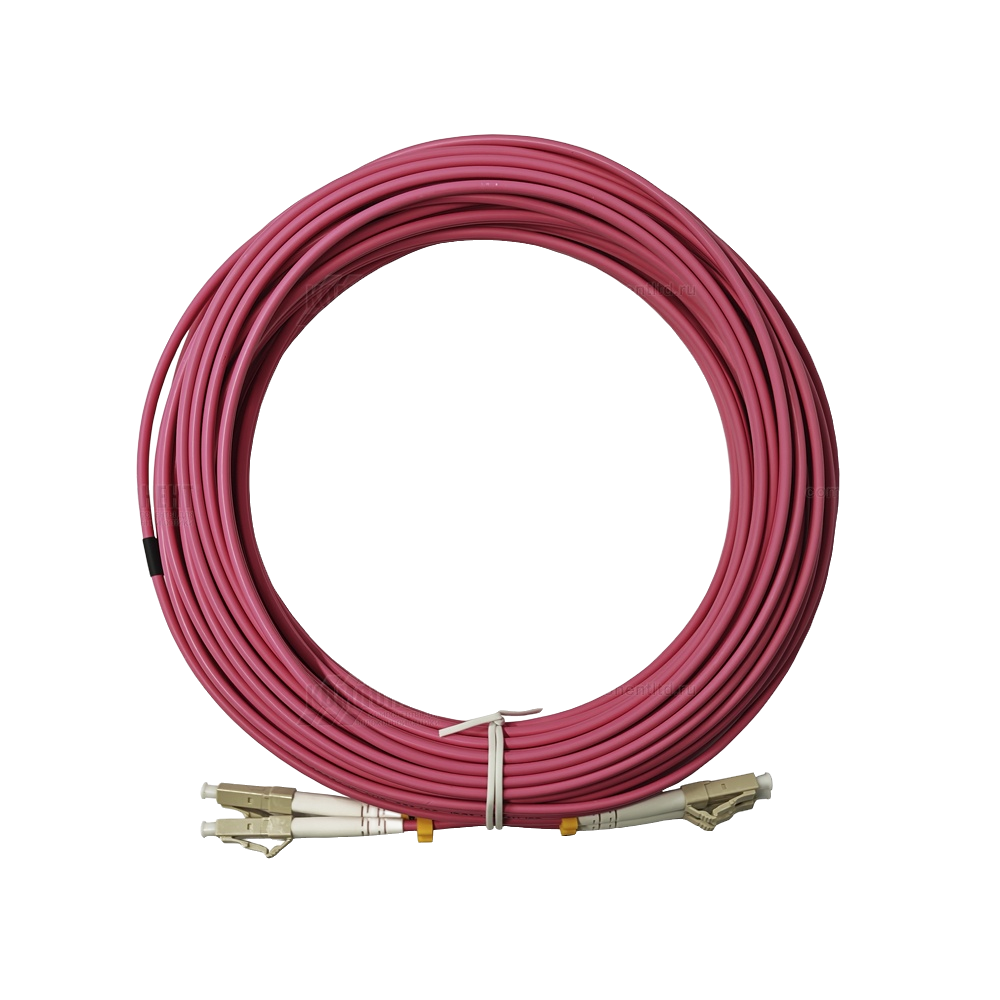 Патч-корд оптический LC-LC/UPC MM OM4 (50/125мкм) duplex (3.0мм) 15м